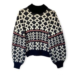 Ulla Johnson Fair Aisle Alpaca Mockneck Sweater
